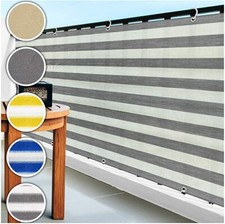 Balkonsichtschutz Windschutz 90x500 cm UV-Schutz Wetterbeständig Balkonschutz