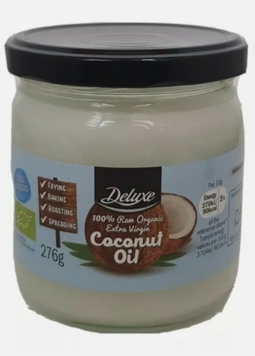 Deluxe 100% Raw Organic Extra Virgin Coconut Oil, Cold-pressed, 276g - Picture 3 of 5