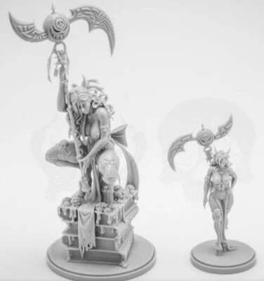 █ 2PCS Set Erza of Dedheim 50mm+30mm(Base) Kingdom Death Unbuild WH465
