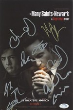 "The Many Saints of Newark" Cast SIGNED 8x12 Photo - Michael Gandolfini +6 ACOA