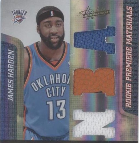JAMES HARDEN 2009-10 TOPPS GOLD ROOKIE RC #D 333/2009 | eBay