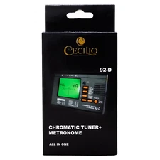 Cecilio 92-D Chromatic String Tuner + Metronome All in One Instrument Pitch LCD