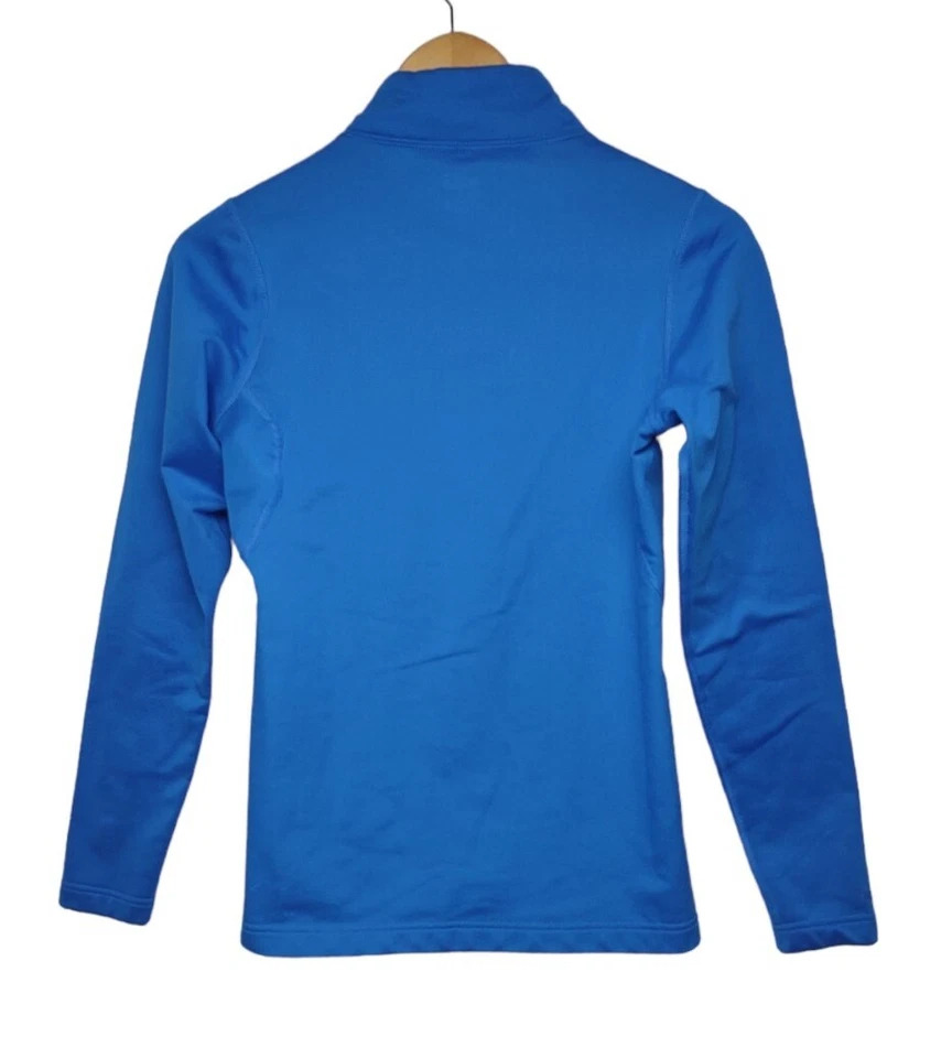 Pullover Nike Fit Hyper Warm para mujer mediano 1/2 cremallera azul 284313-488 Foto 2 de 4