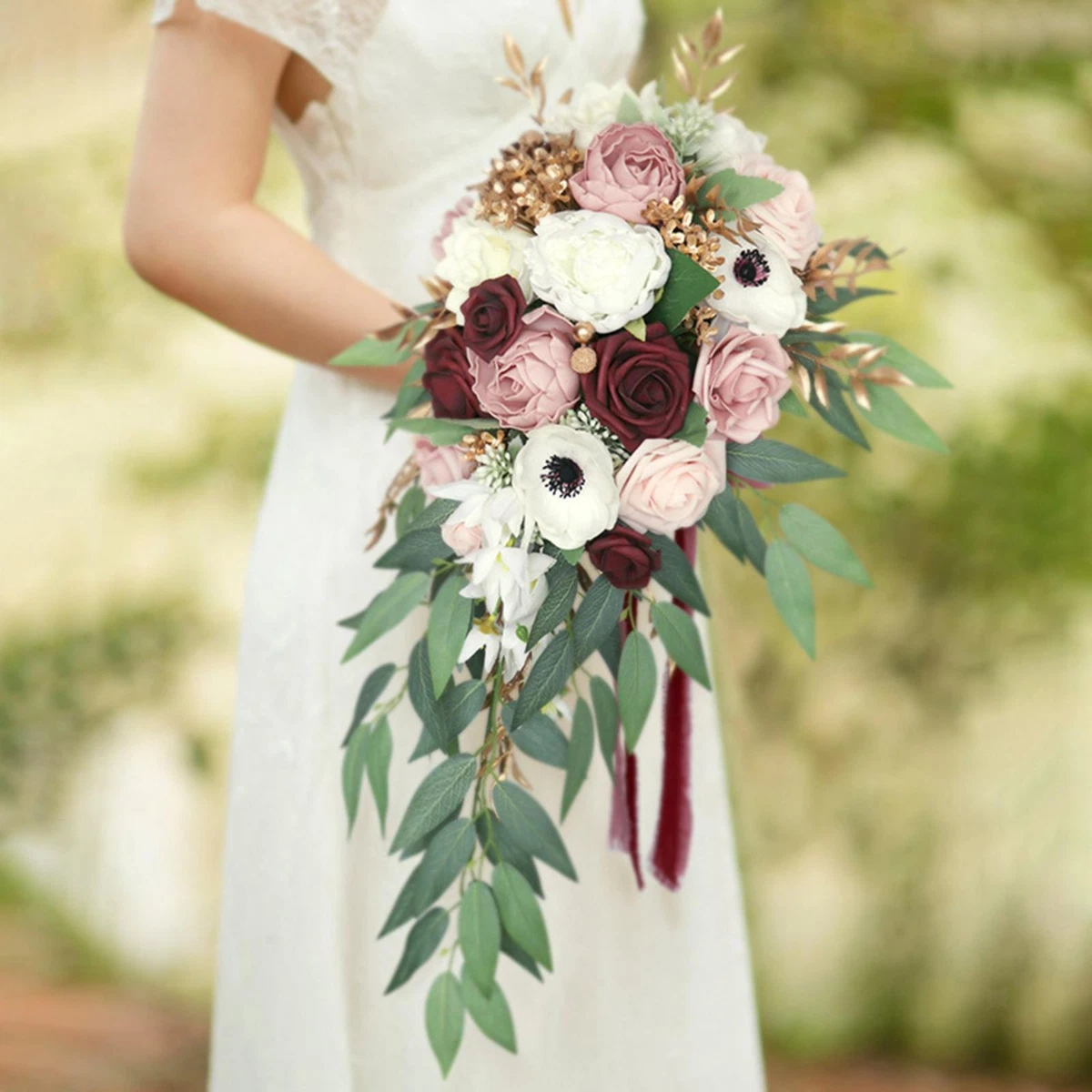 How To Make A Teardrop Wedding Bouquet With Silk Flowers Best Flower Site