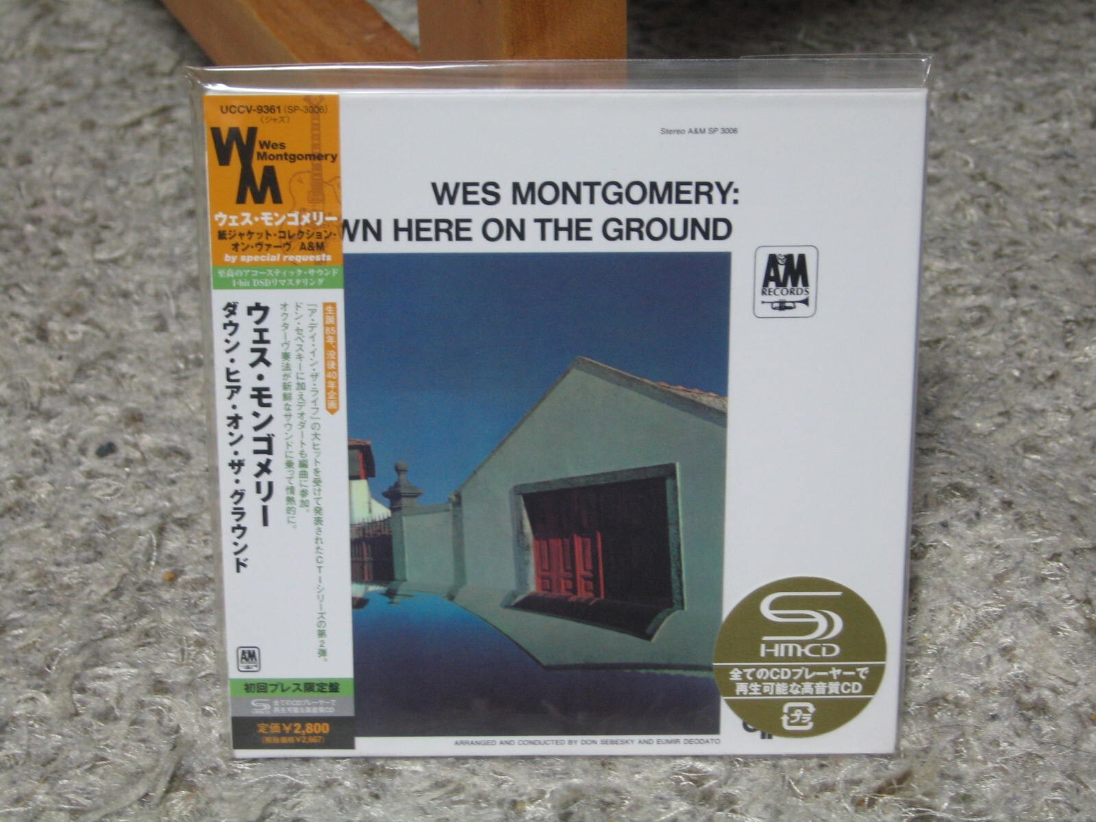 WES MONTGOMERY DOWN HERE ON THE GROUND REMASTER RARE OOP JAPAN MINI-LP SHM CD