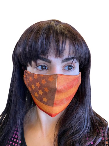 Flag Face Mask Cloth Mask Adjustable Washable Reusable Filter Pocket Face Mask - Picture 2 of 12