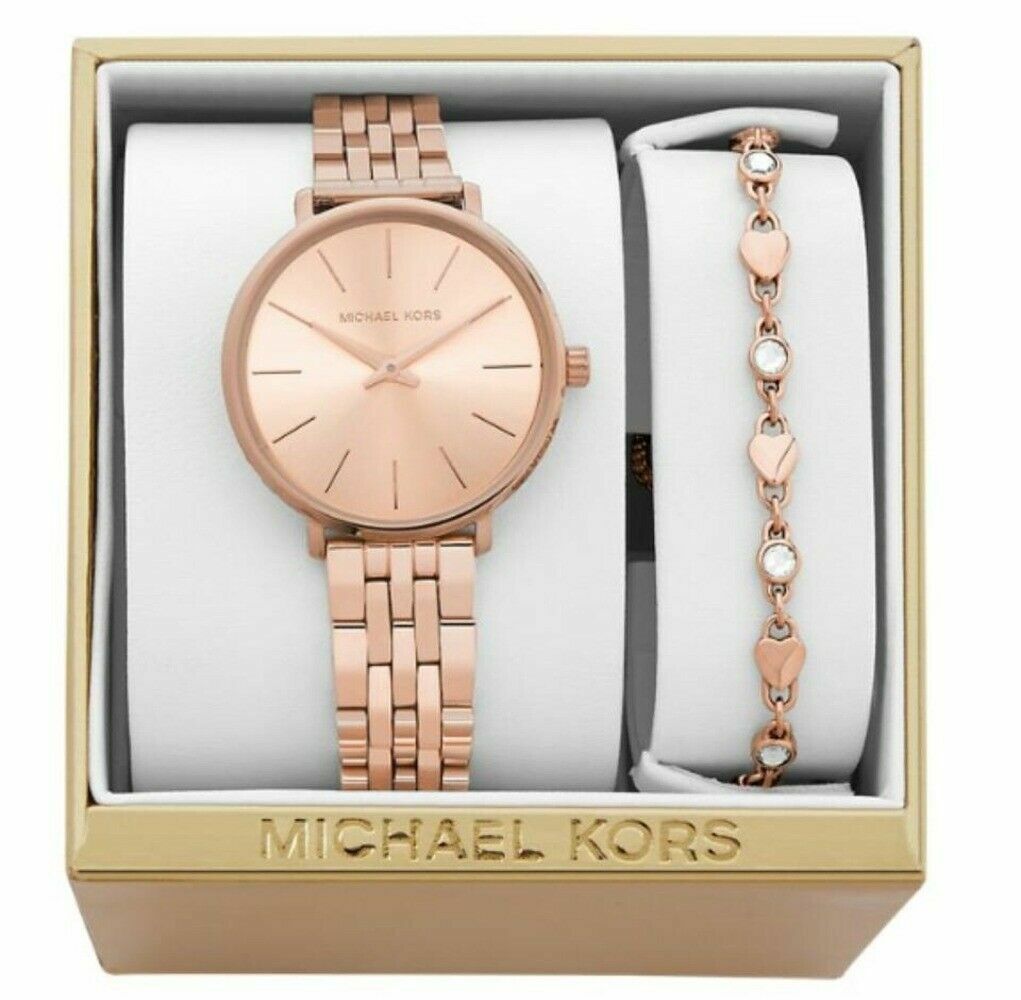 Michael Kors Ladies Watch And Bracelet 
