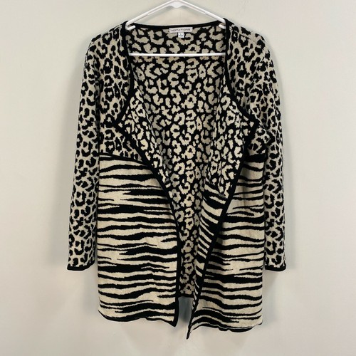 Notations Women Large Sweater Cardigan 