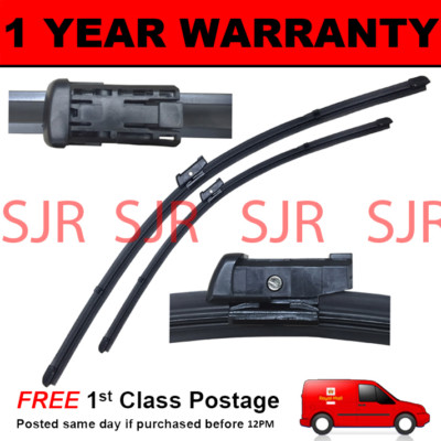 DIRECT FIT FRONT AERO WIPER BLADES PAIR 26'' + 14'' FOR VAUXHALL MOKKA 2012 ON