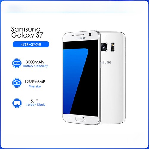 Samsung Galaxy S7 G930F Original Unlocked 4G LTE 5.1Inch 32GB NFC GPS 12MP Phone - Afbeelding 1 van 20