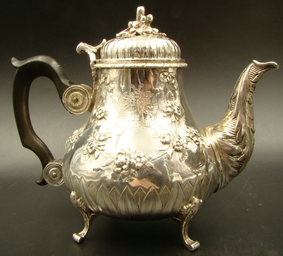 Juego de café y té de plata esterlina Louis XV Paillard Freres siglo XIX SAMOVAR Foto 4 de 4