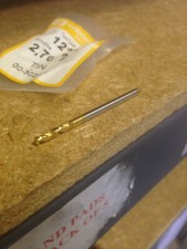 .1063" 2.7mm HSCO TiN COATED SCREW MACHINE LENGTH DRILL