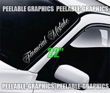 Financial Mistake 22 Decal Car Truck Suv Vinyl Sticker Jdm Turbo Stance Boost