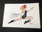 Edward Reed Lithograph Print "Ember" Firefighter Pinup Girl with COA 13 x 19