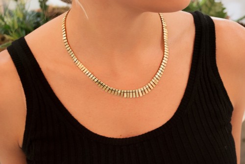 Cleopatra Gold Necklace with Moving 