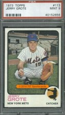 1973 Topps 113 Jerry Grote PSA 9 (2656)