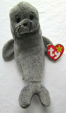 Ty Beanie Baby Slippery the Plush Seal-7" Tall-1999