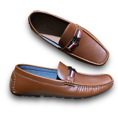 Tommy Hilfiger Shoes Mens 13 Brown Loafers Atino Driving Loafer