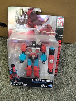 Transformers: Titans Return ~ PERCEPTOR & CONVEX ACTION FIGURES ~ Deluxe no gun