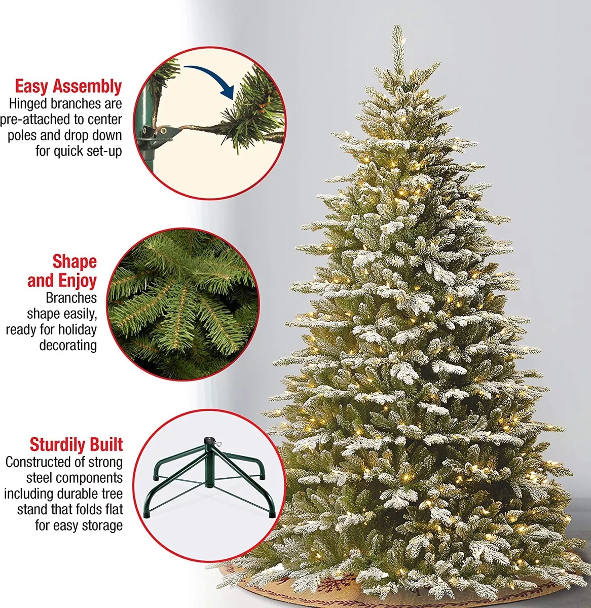 National Tree Company Feel Real Pre lit Artificial Christmas