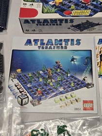 Lego Limited Edition Atlantis Treasure Set # 3851 Buildable Game Ages 9+ 2-4 PL