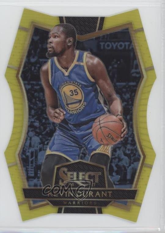 2016 Panini Select Premier Level Neon Yellow Prizm 24/75 Kevin Durant #116 1s6