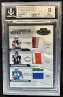 2002 Playoff Honors Tom Brady Urlacher Shaun Alexander Rookie Patch #/50 BGS 8