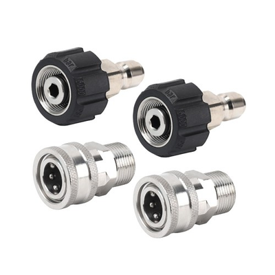 #ad #ad Pressure Washer Quick Connect Kit 4 Pack Stainless Steel M22 14mm to 3 8quot; Qu... $22.25
