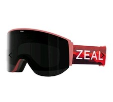 New Zeal Optics Beacon Snow Ski Goggles Case Red Skyridge/Dark Grey Unisex