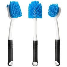 Water Bottle and Dish Scrub Brush Kit, 3-Piece Set, Cleaning Brushes for Kitc...