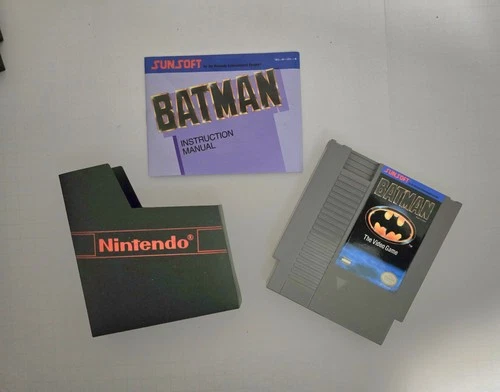 Nintendo NES Batman Video Game W/Instruction Manual "Untested" "READ " EUC