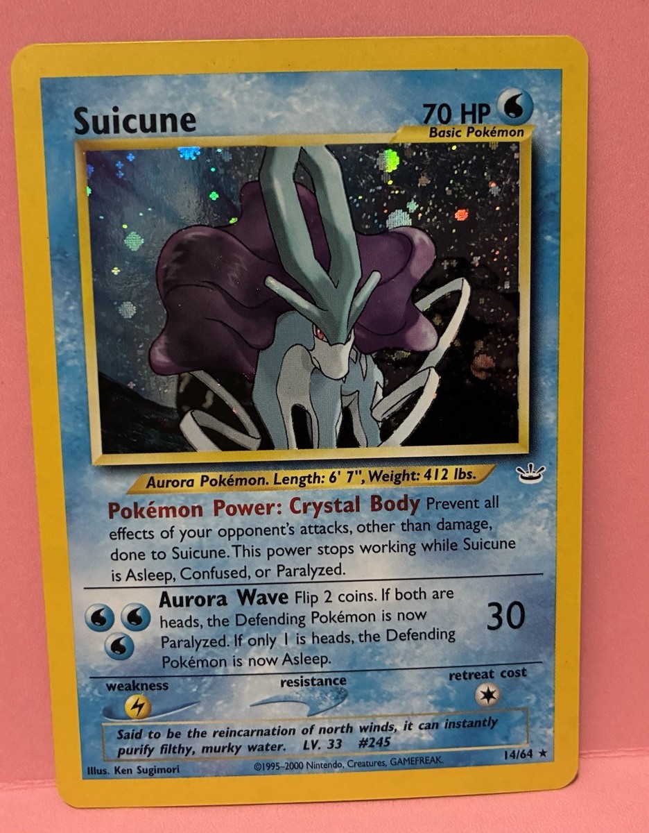 Suicune Neo Revelation Holo Rare Card 14/64 Suicune NM-LP | eBay