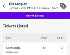 Ella Langley ticket — photo 2