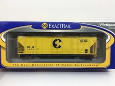 HO Exactrail Chessie System P-S 4427 Cu Ft 3-Bay Covered Hopper WM #4690