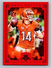 2015 Panini Gridiron Kings Red Framed Andy Dalton 39