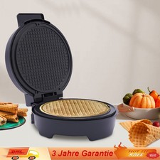 1200W Waffeleisen & Kegel Hörncheneisen für dünne Eiswaffel Waffelautomat