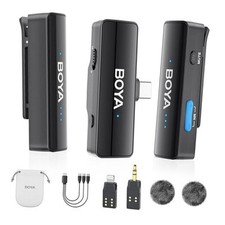 LINK 2 Upgrade Wireless Lavalier Microphone for iPhone15/16 Camera BOYALINK A2