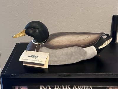 Wild Wings Duck Decoy Hand-Painted Limited Edition By Philip J Galatas signed