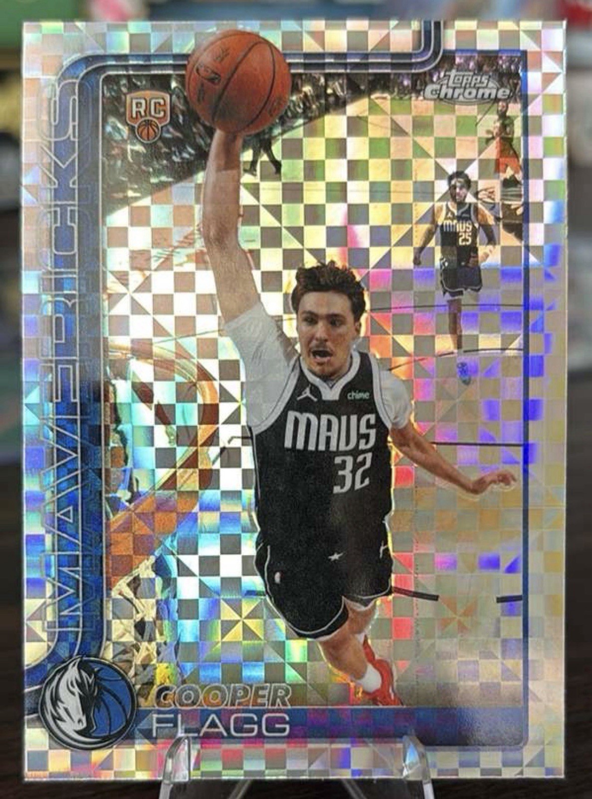 Cooper Flagg 2025-26 Topps Chrome Update XFractor Rookie Card