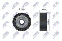 NTY Spannrolle, Keilrippenriemen RNK-AU-076 FüR Audi Seat Skoda VW