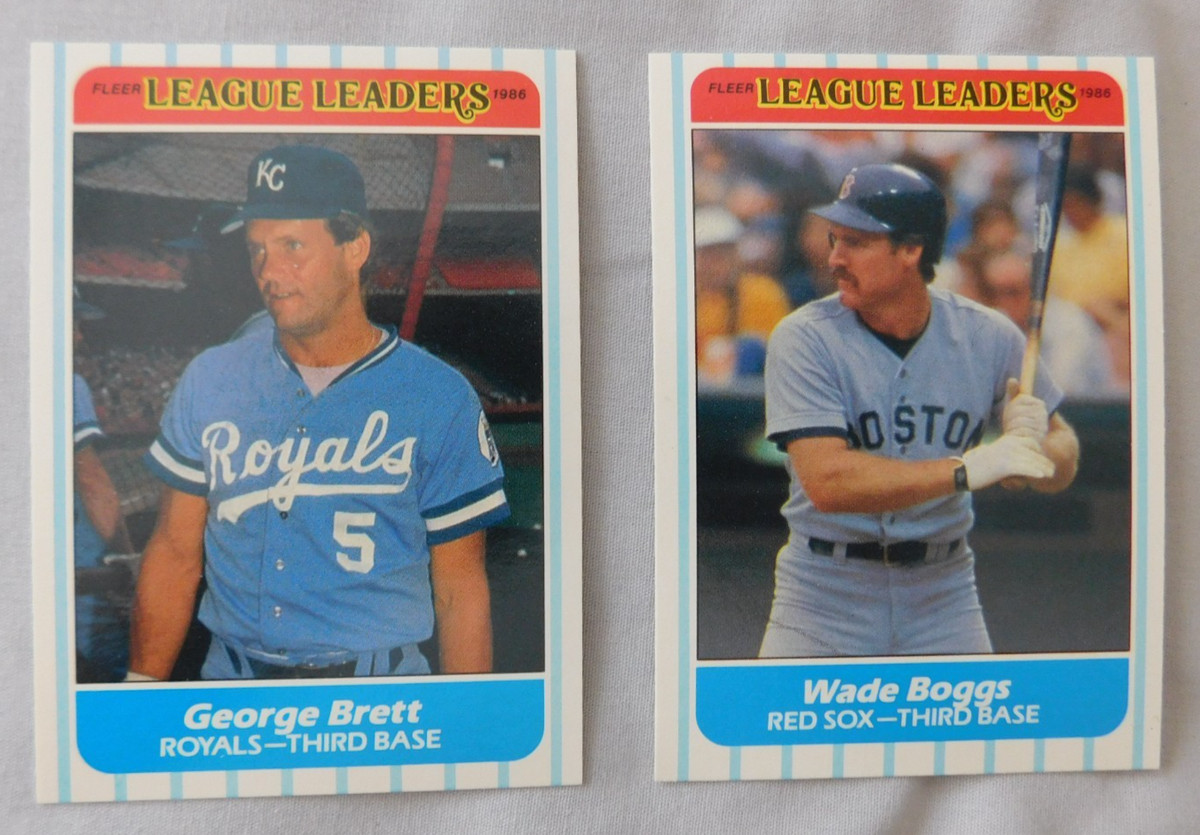 1986 Fleer League Leaders  #1-44 Baseball Card Pick one