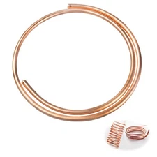 99.9% Copper Tube 1/2" OD x 7/16" ID 5 Ft, Tube Wall: 1/32", Refrigeration Se...
