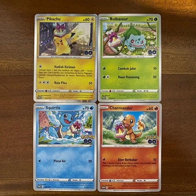 Pokemon Card Indonesia Version Pokemon Go Set 4 Card