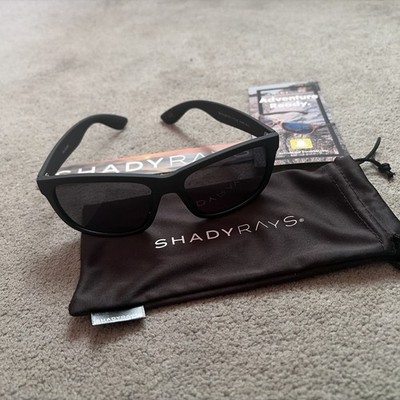 Shady Rays Polarized UV400 SS-4 Black Sunglasses Unisex Blackout