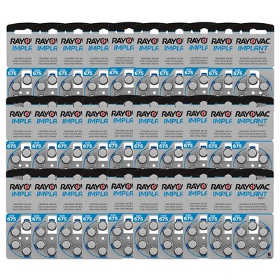 180 Rayovac Implant Pro Größe 675 Mf Pr44 Batterien Hörgerät Cochlea-Implantate