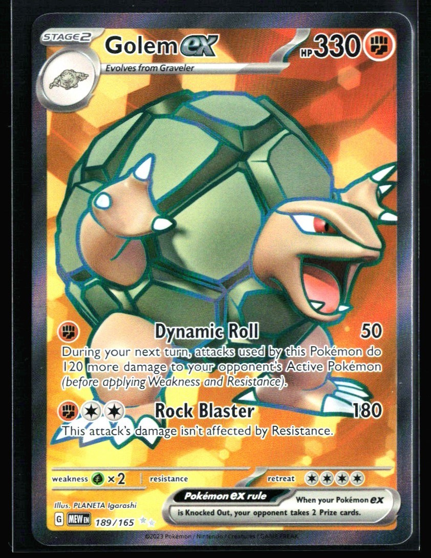 2023 Scarlet & Violet Series - Scarlet & Violet - 151 Golem ex #189 Full Art