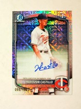 Haritzon Castillo 2025 1st Bowman Chrome AUTO CHOICE REFRACTOR 099/150 Raw RC V6