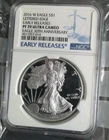 2016-W American Silver Eagle NGC PF70 Lettered Edged 30th Anniversary FR