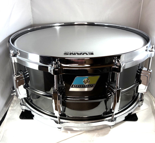 Ludwig LB417 6.5'' x 14'' Black Beauty Snare Drum, 10 Lug Die Cast Hoops used