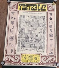 Rare The Yesterday Company Poster Nostalgic Vintage 20 X 25.5 In Magazines 